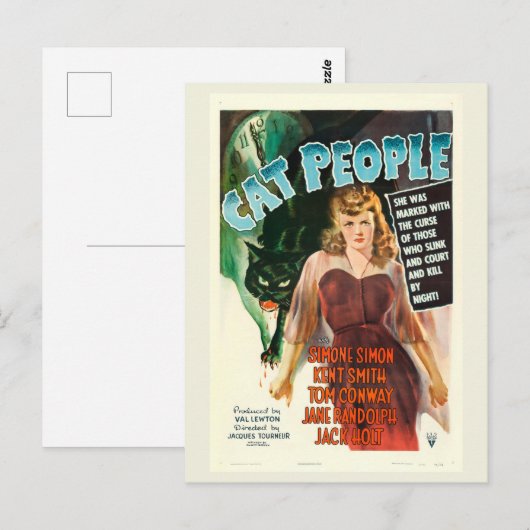Kat mensen, film briefkaart (Voorkant / Achterkant)