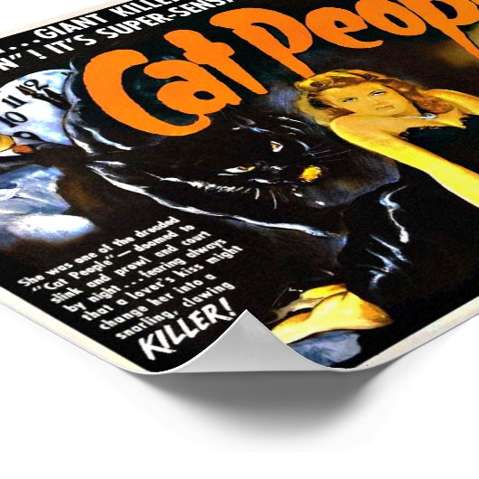 Kat Mensen  Horror Poster (Hoek)