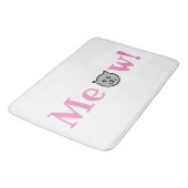 Kat Meow Pink Grey Animal Mat (Gekanteld)