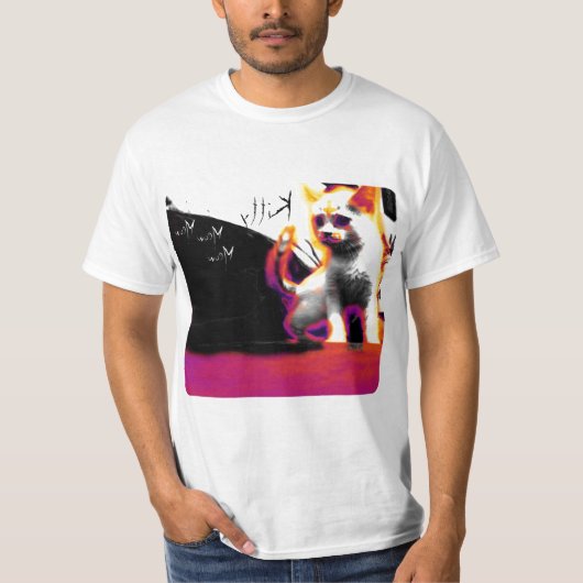 Kat Meow T-shirt (Voorkant)