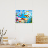 Kat mermaid 31 poster (Keuken)