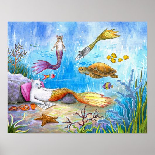 Kat mermaid 31 poster (Voorkant)