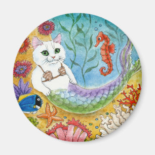 Kat mermaid seahorse onderwater magneet