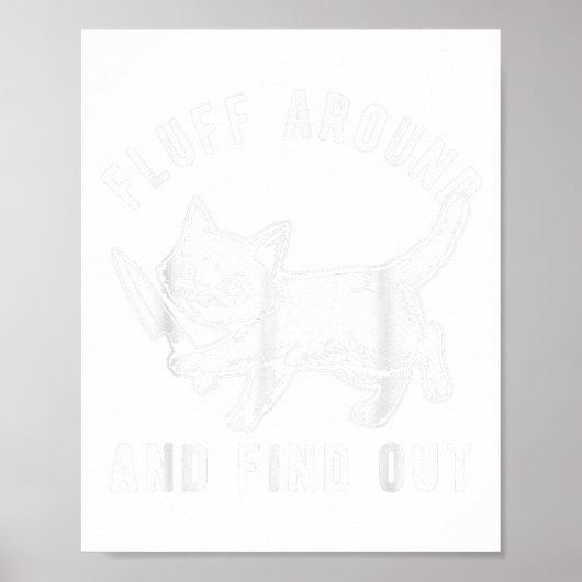 Kat Mes Fluff Rond En Ontdek _1 Poster (Voorkant)