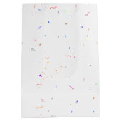 Kat met 100e Verjaardag Ballon Medium Gift Bag Cadeauzakje (Achterkant)