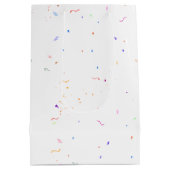 Kat met 90th Birthday ballon Middelgrote Gift Bag Medium Cadeauzakje (Achterkant)