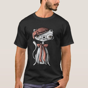 Kat met Accessoires Frankrijk Roze Kitten Haute Co T-shirt