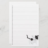 Kat met aderlating briefpapier (Voorkant / Achterkant)