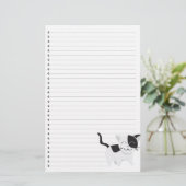 Kat met aderlating briefpapier (Staand voorkant)