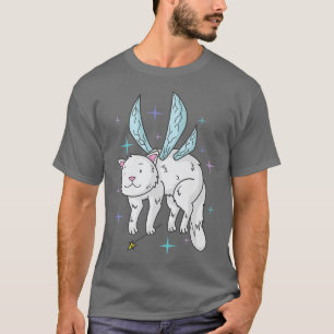 Kat met airy en met vleugels en ongerijmd t-shirt