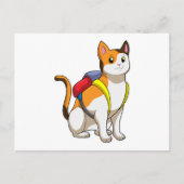 Kat met Aktetas Briefkaart (Voorkant)