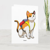 Kat met Aktetas Kaart (Achterkant)