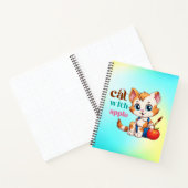 Kat Met Appel-85242 Notitieboek (Binnen)