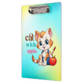 Kat met Apple-85242 Klembord (Links)