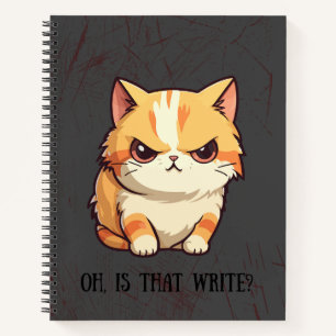 Kat met Attitude Pun Fun Journal notitieboek