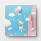 Kat met ballon fotoplaat (Voorkant)