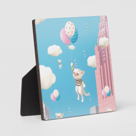 Kat met ballon fotoplaat (Voorkant)