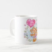 Kat met ballon koffiemok (Voorkant links)