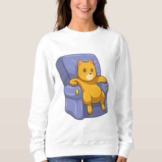 Kat met Bank Trui (Voorkant)