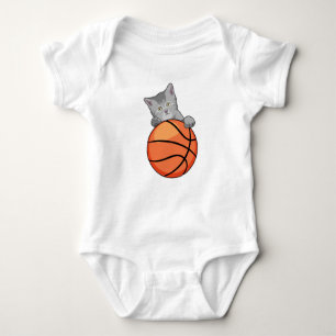 Kat met Basketball Romper