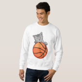 Kat met Basketball Trui (Voorkant volledig)