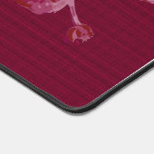 Kat met betoverende bloemen bureaumat (Hoek)