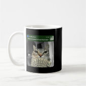 Kat Met Beweging Meme Ringen Koffiemok (Links)
