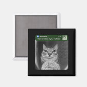 Kat Met Bewegingsmeme Ringen Magneet (Voorkant / Achterkant)