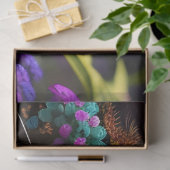 Kat met blauwe bloem, Fantasy Tissuepapier (Geschenk)