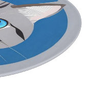 Kat met blauwe ogen snijplank (Hoek)