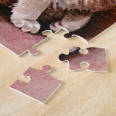  kat met blauwe poot legpuzzel (Zijkant)