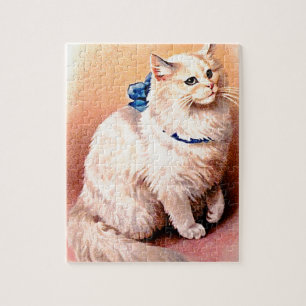  kat met blauwe poot legpuzzel