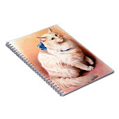 kat met blauwe poot notitieboek (Rechterzijde)