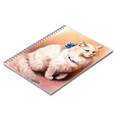 kat met blauwe poot notitieboek (Linkerzijde)