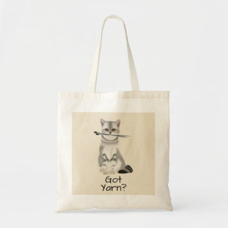 Kat met bliksemnaalden | Typografie Tote Bag