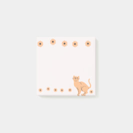 Kat met bloem post-it® notes