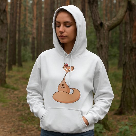 Kat met bloem Schattige Kawaii Kat Hoodie