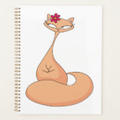 Kat met Bloem Schattige Kawaii Poes Planner (Voorkant)