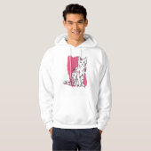 Kat met Bloemen Hoodie (Voorkant volledig)