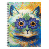 Kat met bloemenogen | Louis Wain Notitieboek (Voorkant)