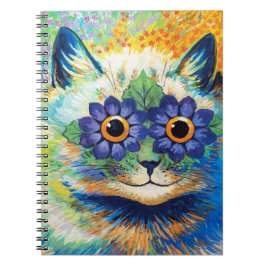 Kat met bloemenogen | Louis Wain Notitieboek