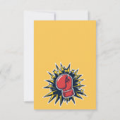 Kat met bokshandschoenen (Achterkant)