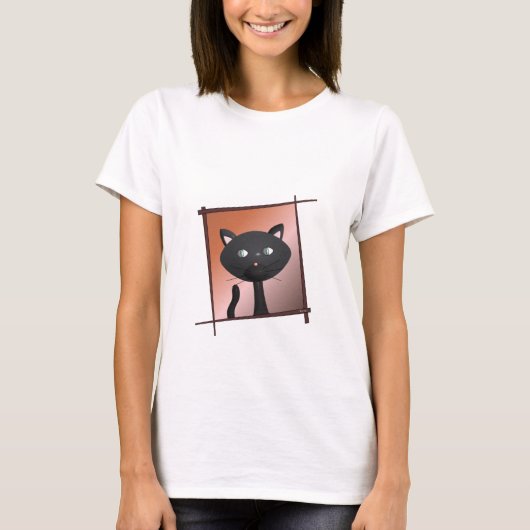 Kat met bovenaan t-shirt (Voorkant)