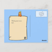 Kat met brief - Briefkaart (Achterkant)