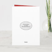 Kat met bril en rood boek 57e verjaardag kaart (Achterkant)