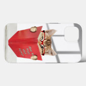 Kat met bril en rood boek Case-Mate iPhone case (Achterkant (horizontaal))