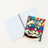 Kat met bril notitieboek (Binnen)