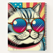Kat met bril notitieboek (Achterkant)