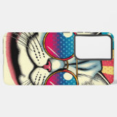 Kat met bril samsung galaxy hoesje (Linkerkant)