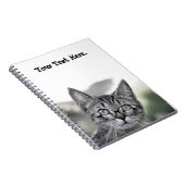 Kat met brillenglazen en Notitieboek (Rechterzijde)